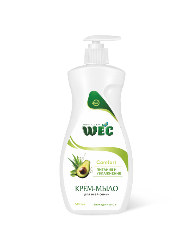 "Comfort Авокадо Алоэ" - жидкое крем-мыло для рук и тела